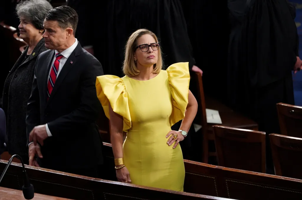 Ex-Sen. Kyrsten Sinema called police about the damage left at her residence on Aug. 30, when she wasn't at the home.
