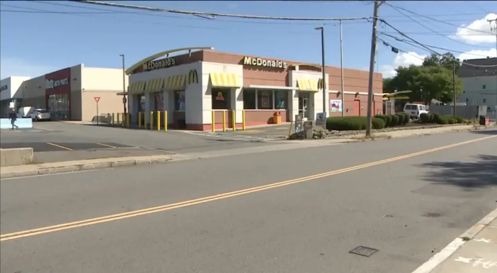 The McDonald's franchisee said the employee is OK following the mob beating