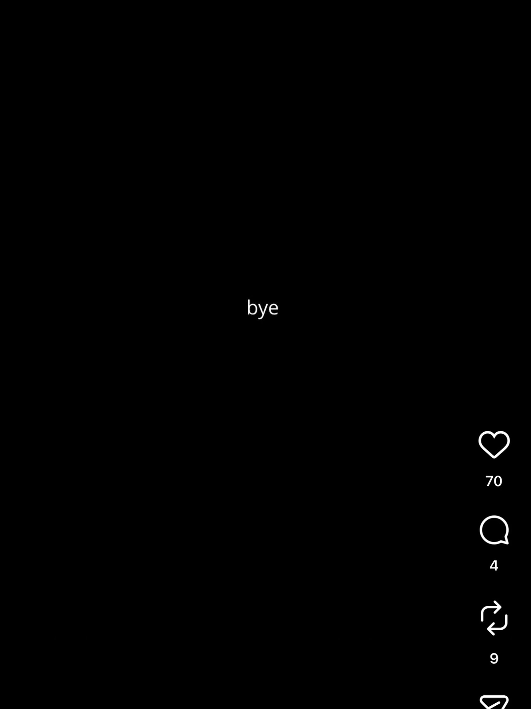 Screenshot of a social media post with the word