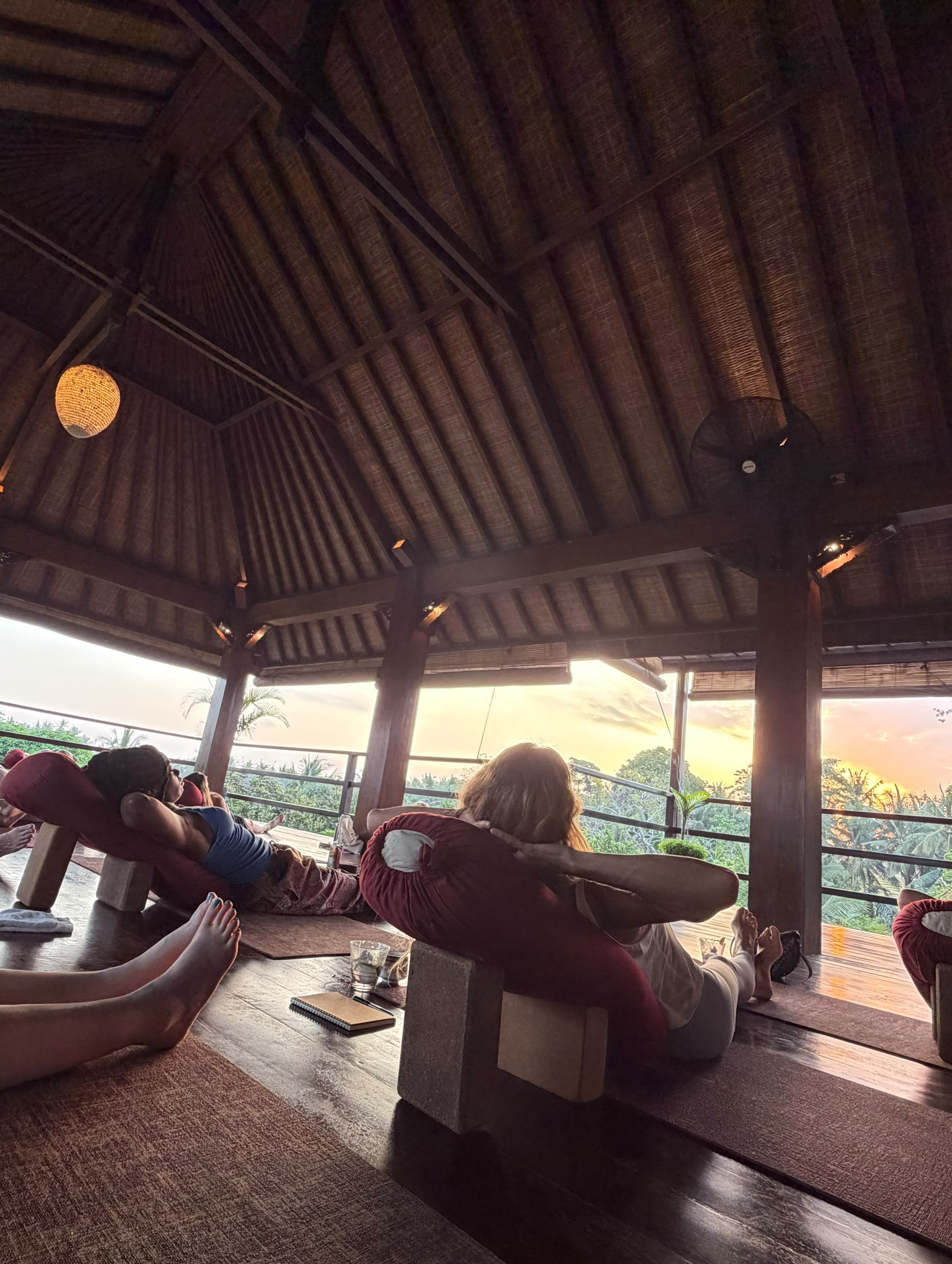 Maren Morris shared a photo of herself and friends in a peaceful state while vacation in Bali.
