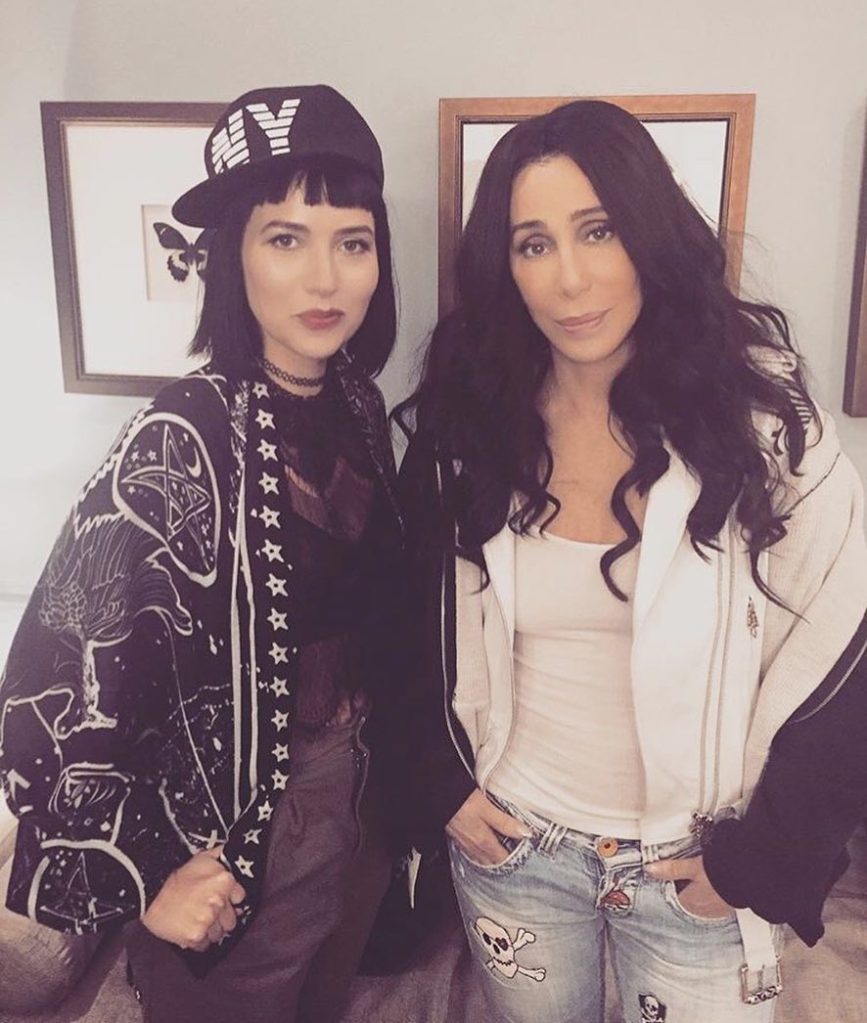Marieangela King and Cher posing together.