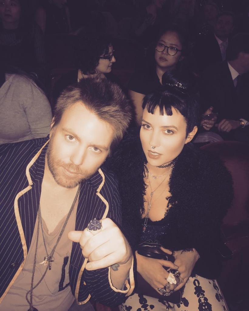 Elijah Blue Allman and Marieangela King sitting in a theater.