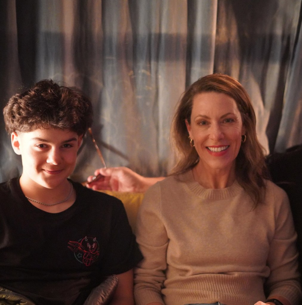 Dante and Christina Lacourte smiling.