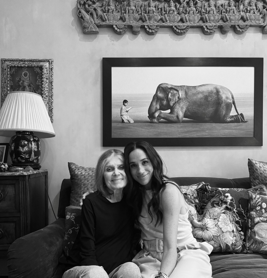 Meghan Markle with Gloria Steinem.
