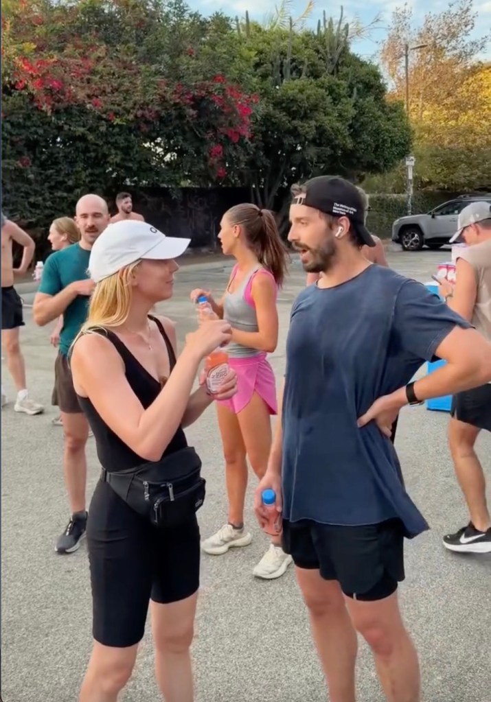 The Venice Beach run club in California.