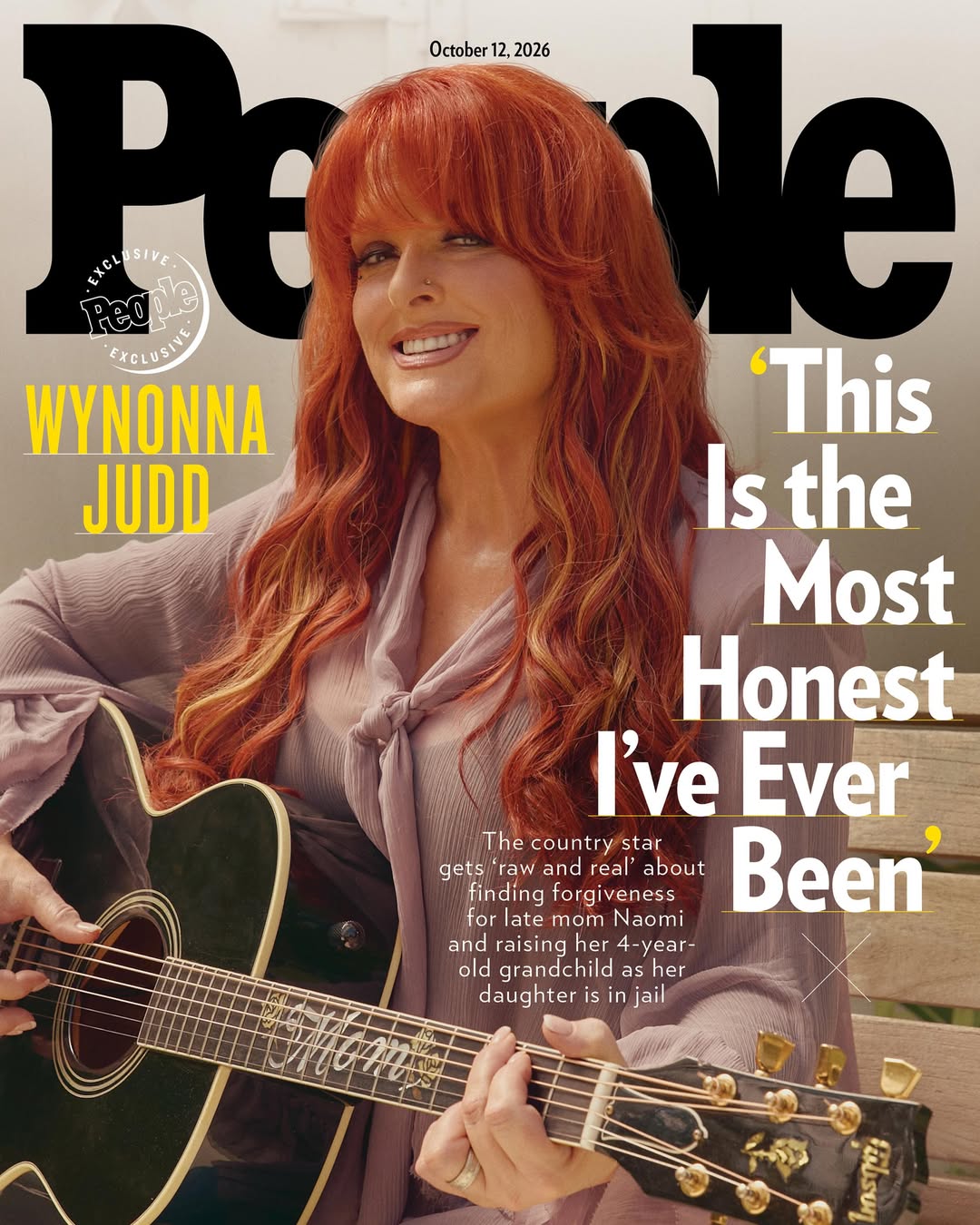 People magazine cover featuring Wynonna Judd holding a guitar and smiling, with the headline 