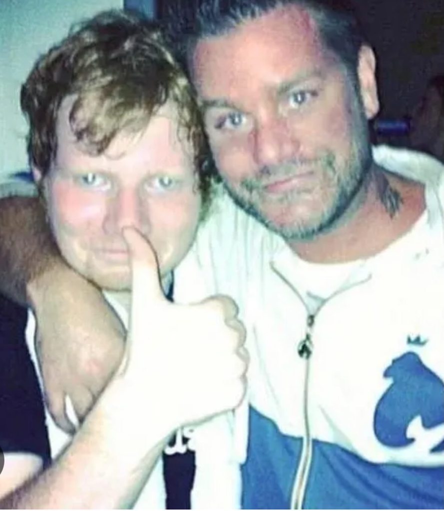 Ed Sheeran and his cousin Jethro Alonestar Sheeran.