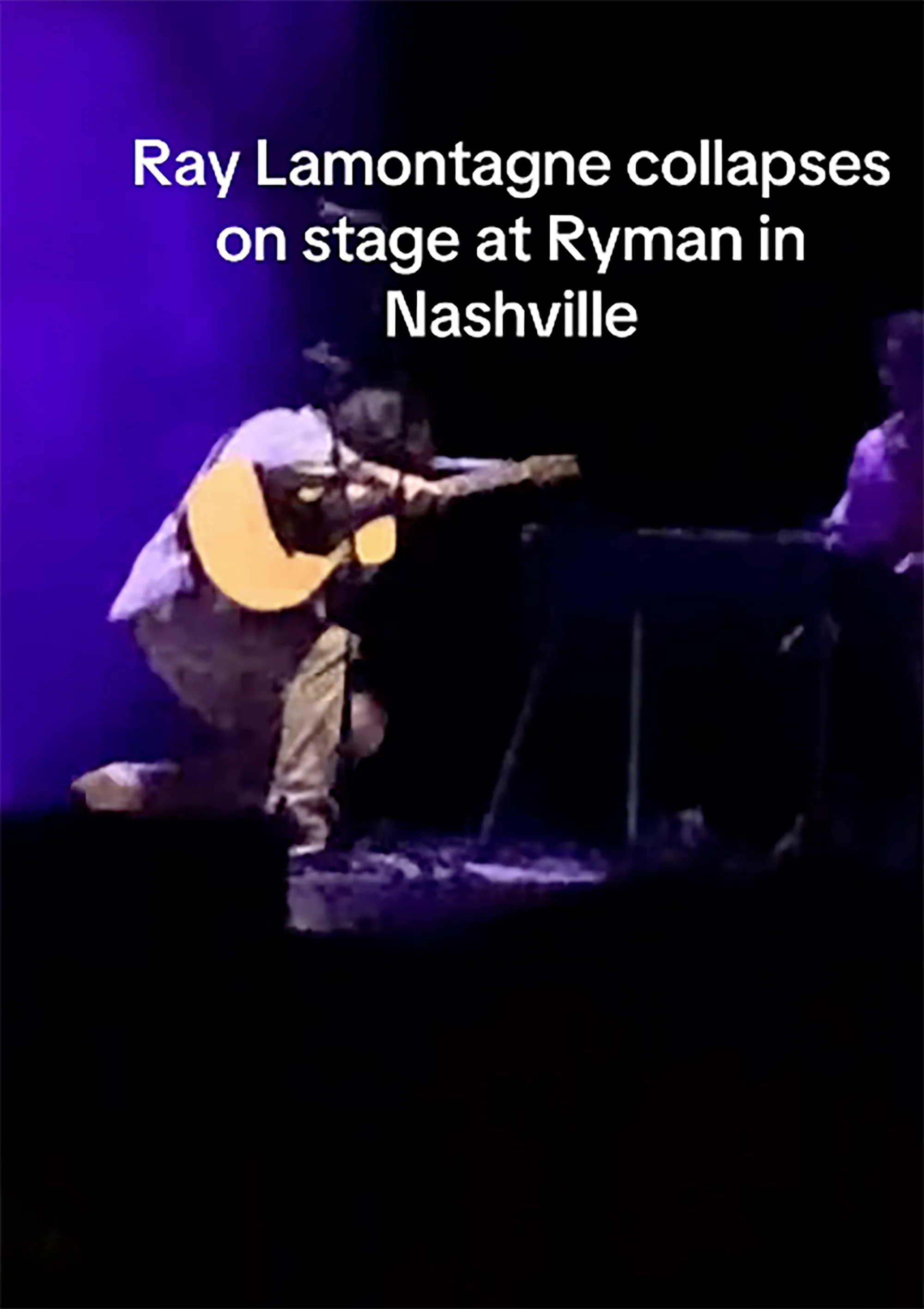 Ray LaMontagne collapses
