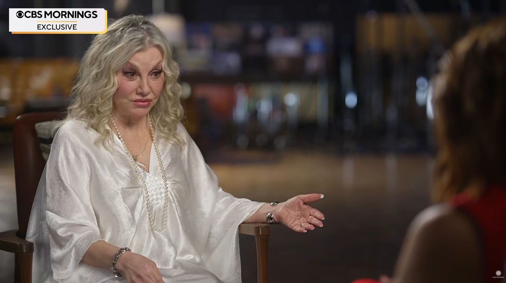 Stella Parton during an interview on CBS Mornings.