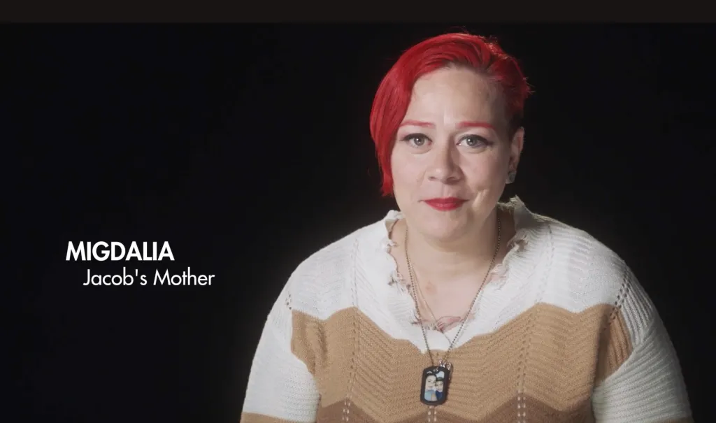 Migdalia Martinez, Jacob's mother, endorsing Saritha Komatireddy.