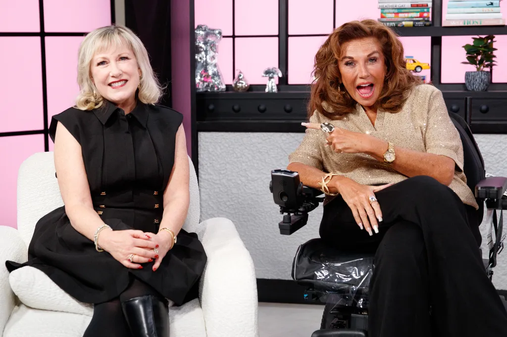 Cathy Nesbitt and Abby Lee Miller during an interview.