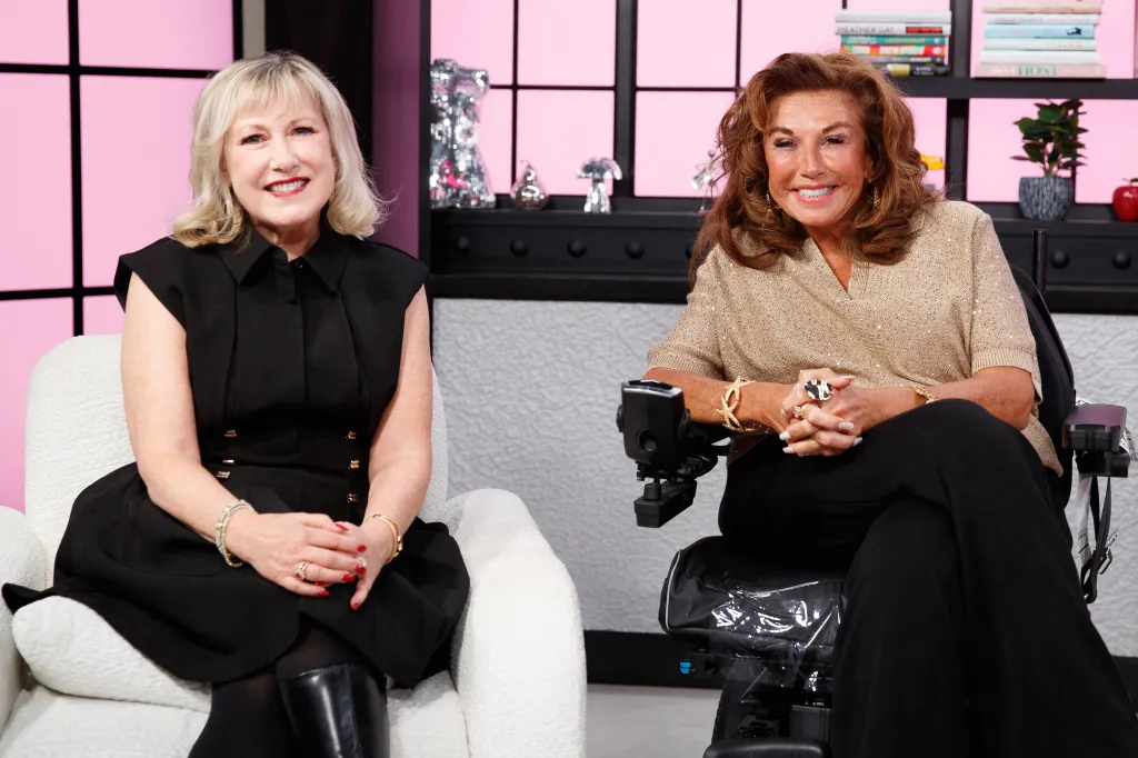 Cathy Nesbitt and Abby Lee Miller during an interview.