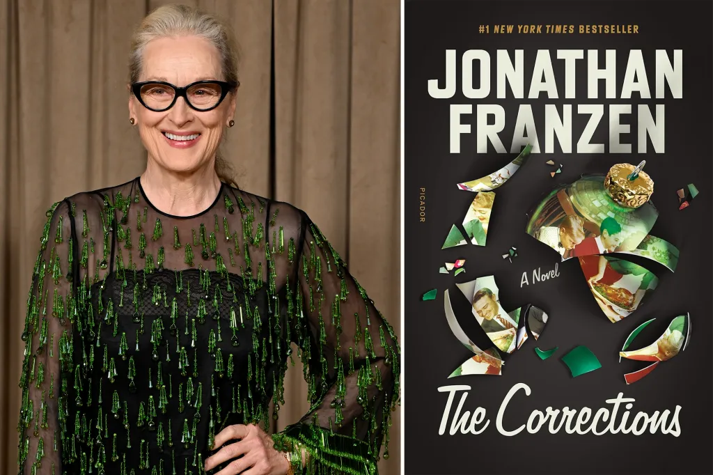 Collage of Meryl Streep and the book cover for 