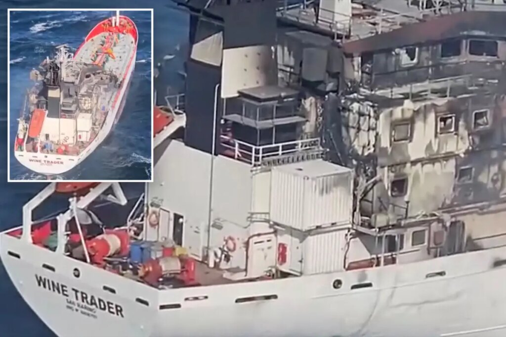 Two ships ablaze in Romanian Black Sea waters, 7 sailors missing