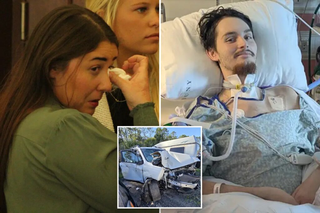 Girlfriend killed beau with deliberate crash into trees at 100 mph after learning she was pregnant