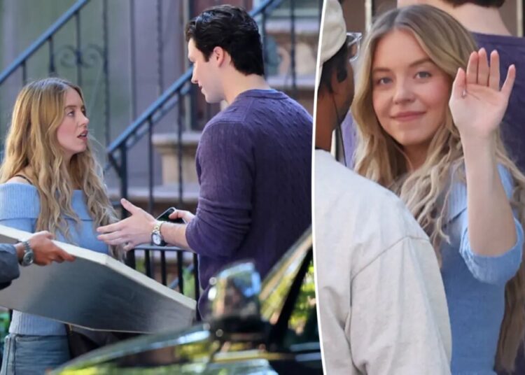 Sydney Sweeney spotted on the set of ‘The Housemaid’ 2 with co-star Stephen Kalyn in Hoboken