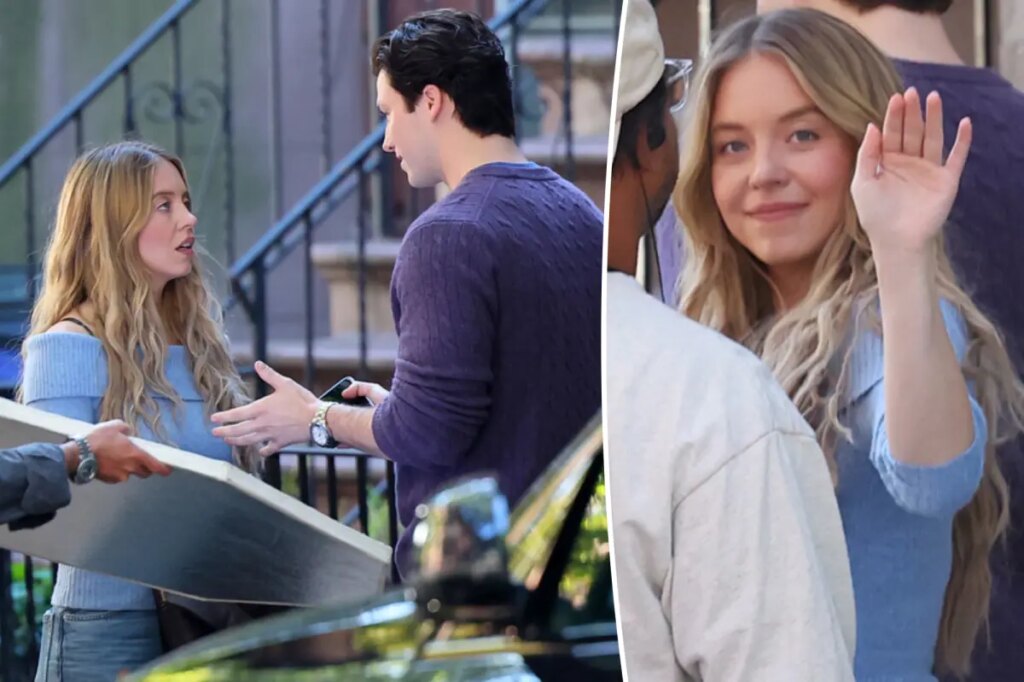 Sydney Sweeney spotted on the set of ‘The Housemaid’ 2 with co-star Stephen Kalyn in Hoboken