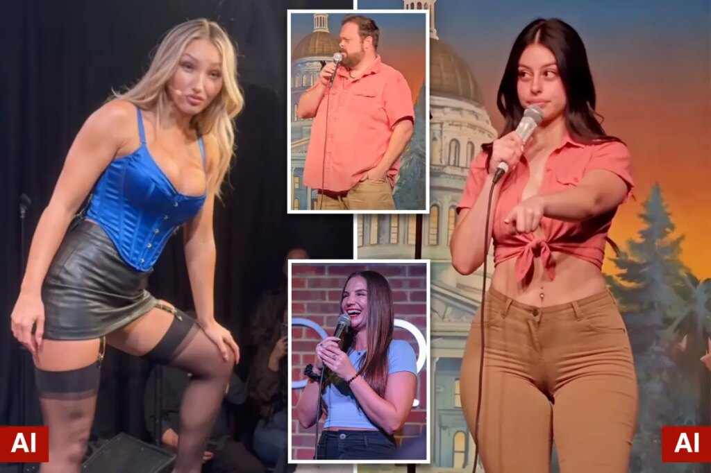 Fake babes, stolen jokes: AI-generated women are ripping off comics to promote porn sites, reports find