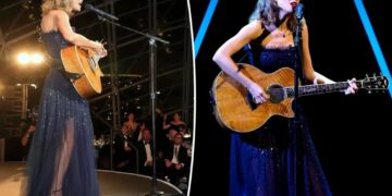 Taylor Swift shines in Ralph Lauren for Academy Museum 2026 performance