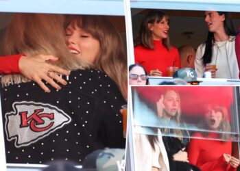Taylor Swift hangs with Caitlin Clark, Este Haim as husband Travis Kelce’s Chiefs take on Chargers
