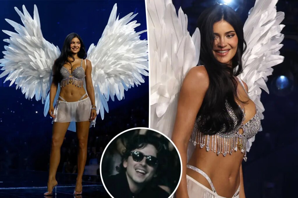 See Timothée Chalamet’s reaction to girlfriend Kylie Jenner’s surprise Victoria’s Secret Fashion Show debut