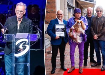 Bruce Springsteen makes surprise appearance at Steven Van Zandt’s inaugural Teachers Hall of Fame Gala, Pete Davidson emcees
