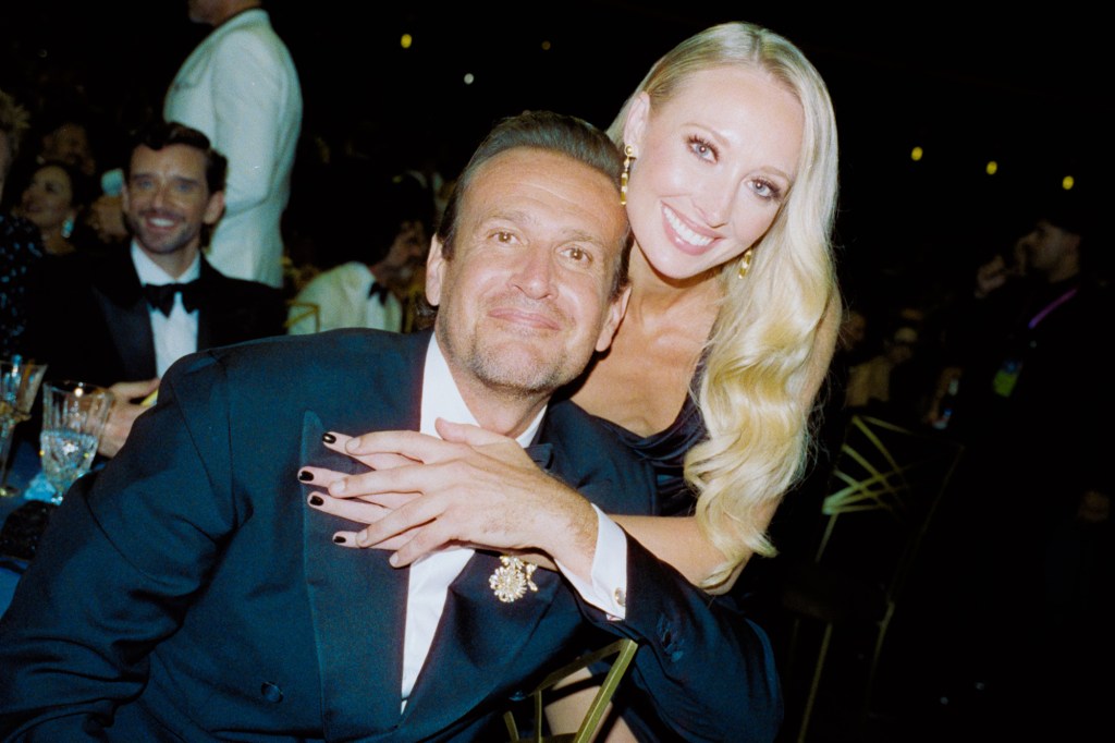 Jason Segel and Alexis Mixter at an event.
