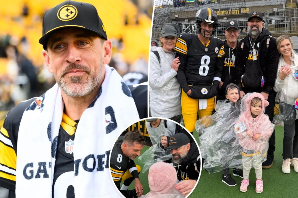 Aaron Rodgers’ family cheers on NFL star at Steelers game for first time since ending feud