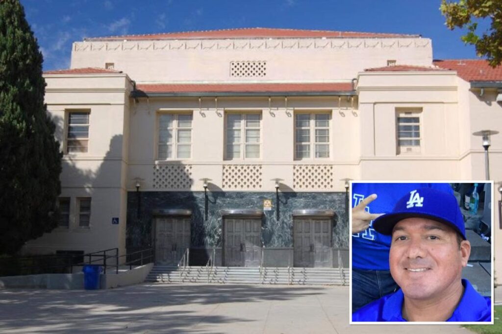 Horror as California high school football staffer collapses and dies on sideline during varsity game
