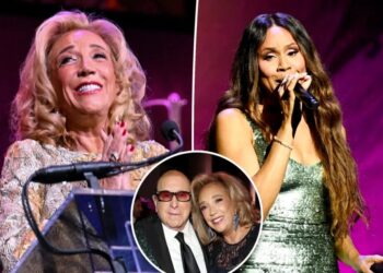 Denise Rich and Deborah Cox honor Clive Davis at Angel Ball
