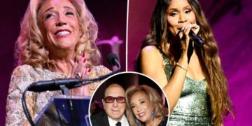 Denise Rich and Deborah Cox honor Clive Davis at Angel Ball