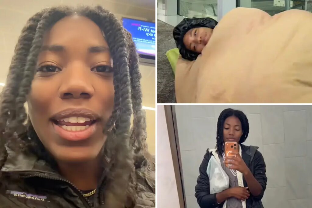 California woman admits she prefers sleeping on airport floors to hotel beds in viral video: ‘I plan it’
