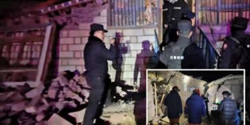 Powerful earthquake in China collapses hundreds of homes, kills at least 16 people