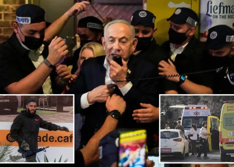 Netanyahu orders closure of West Bank after 5 wounded in shooting, 2 terrorists killed