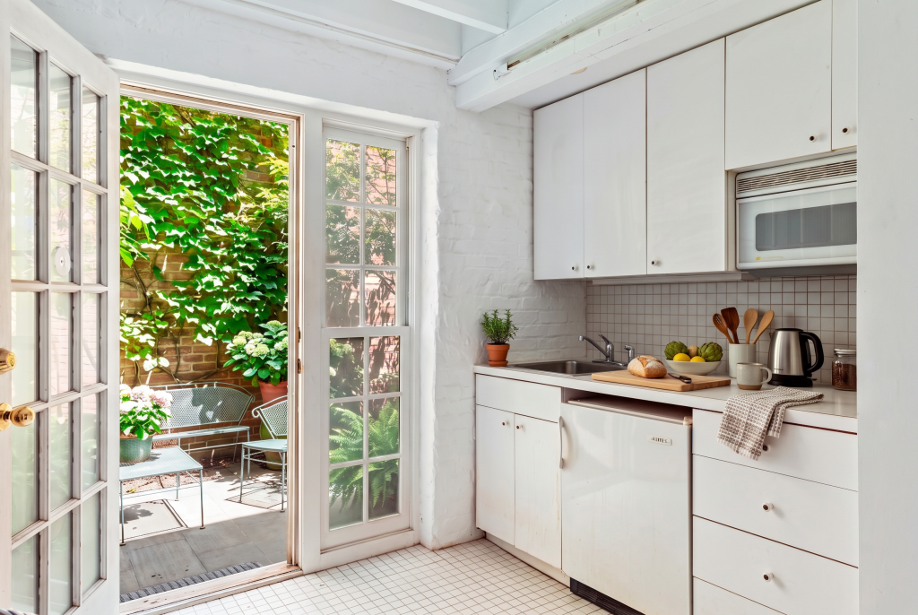 One of two kitchens.
