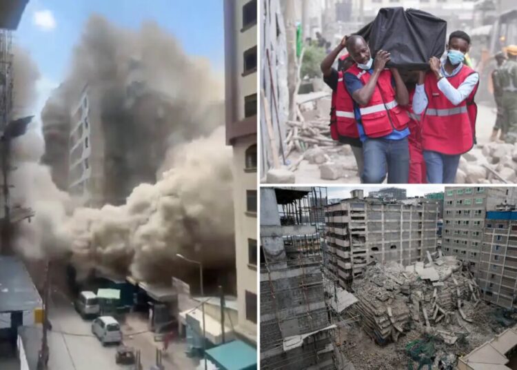 Multi-story building collapses in Kenya, leaving many feared trapped under the rubble