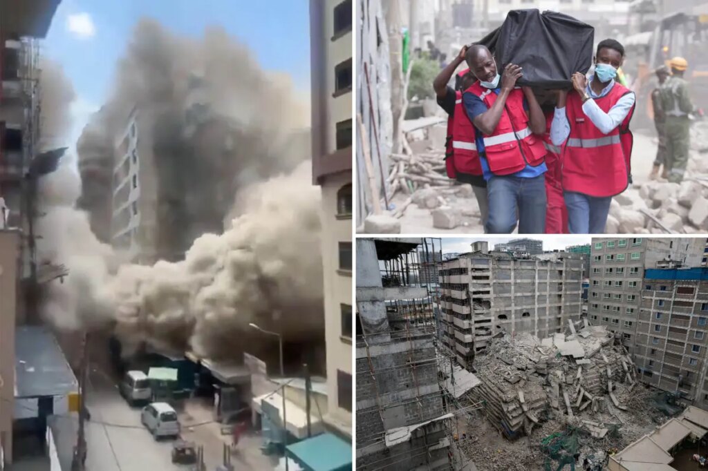 Multi-story building collapses in Kenya, leaving many feared trapped under the rubble