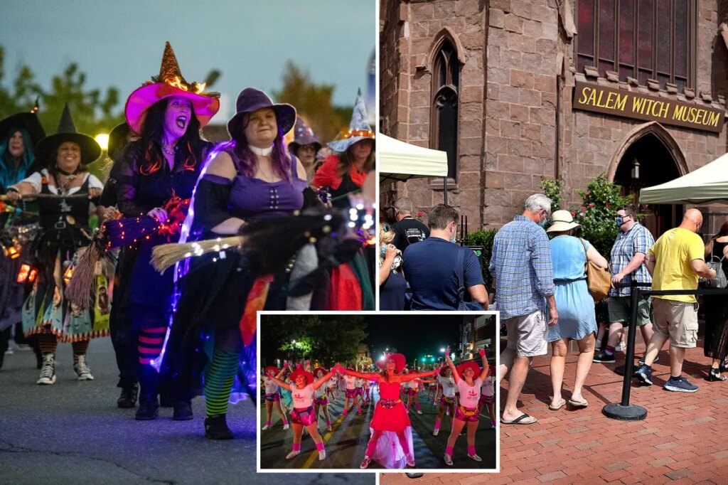 Nearly 3,000 ‘witches’ gather in Salem to break macabre world record in spooky stunt