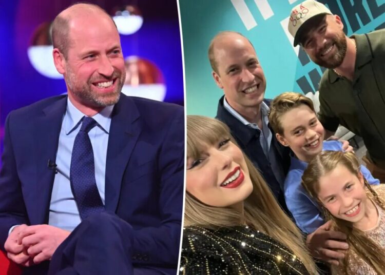 Prince William playfully shades Travis Kelce 2 years after viral Taylor Swift selfie