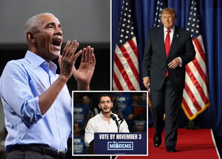 Obama rips Trump for tariffs and White House renovations as he touts El-Sayed in Detroit