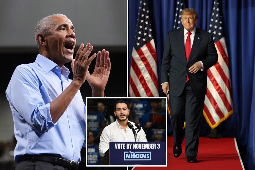 Obama rips Trump for tariffs and White House renovations as he touts El-Sayed in Detroit