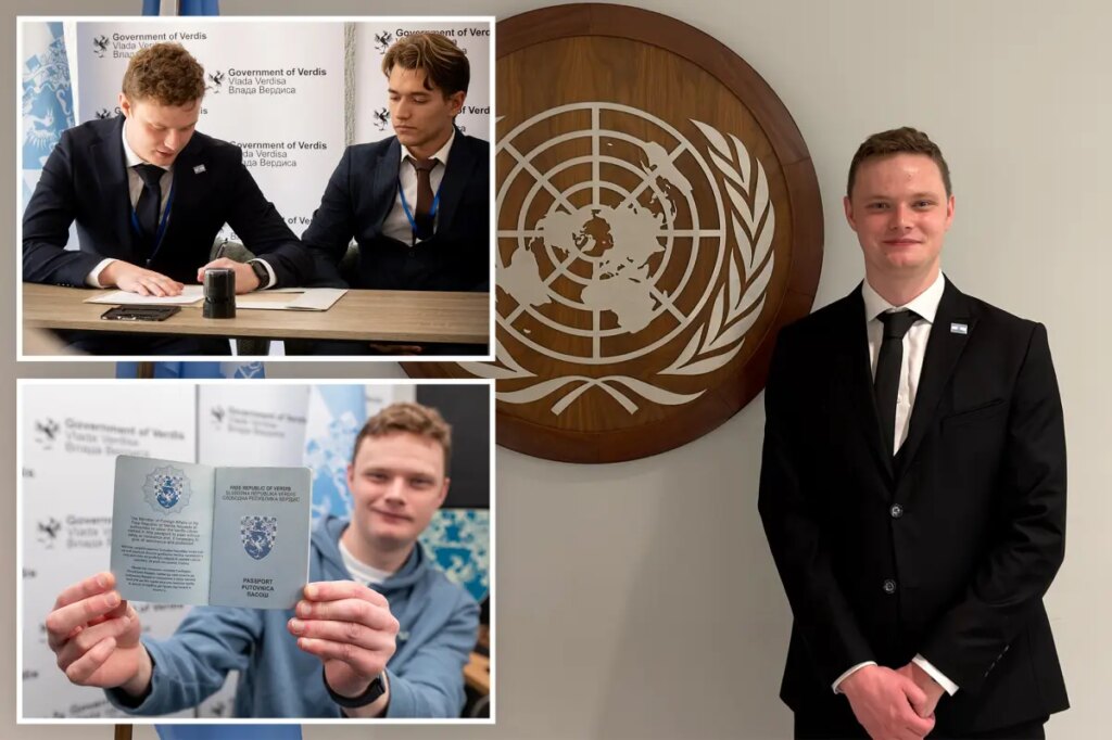 British man, 21, who founded his own country receives award from the United Nations