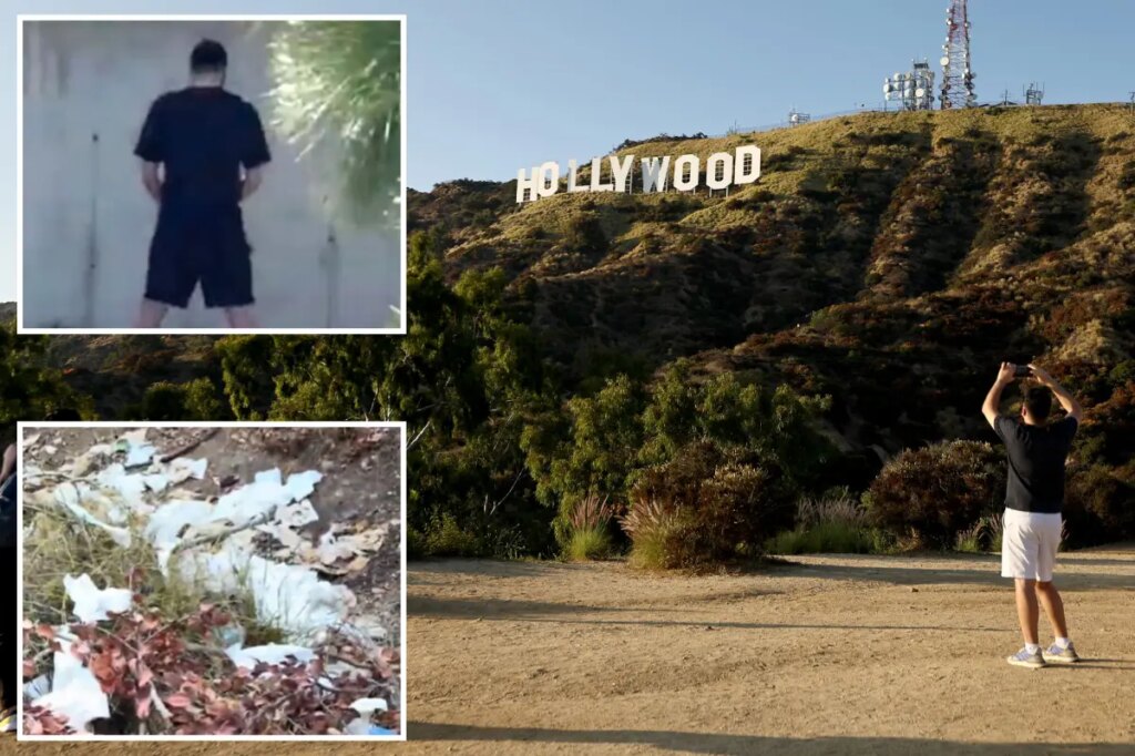 Fed-up Hollywood Sign neighbors blast tourist chaos, vendors turning streets into ‘public toilet’