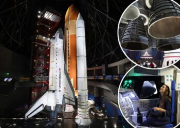 Space Shuttle Endeavour towers nearly 200 feet in jaw-dropping new LA exhibit