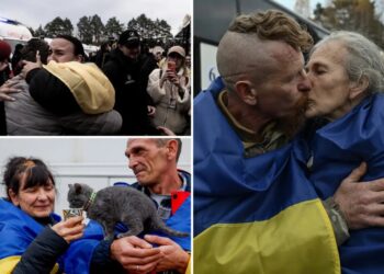 Major rescue operation sees evacuees reunite with family at Ukrainian-Belarusian border