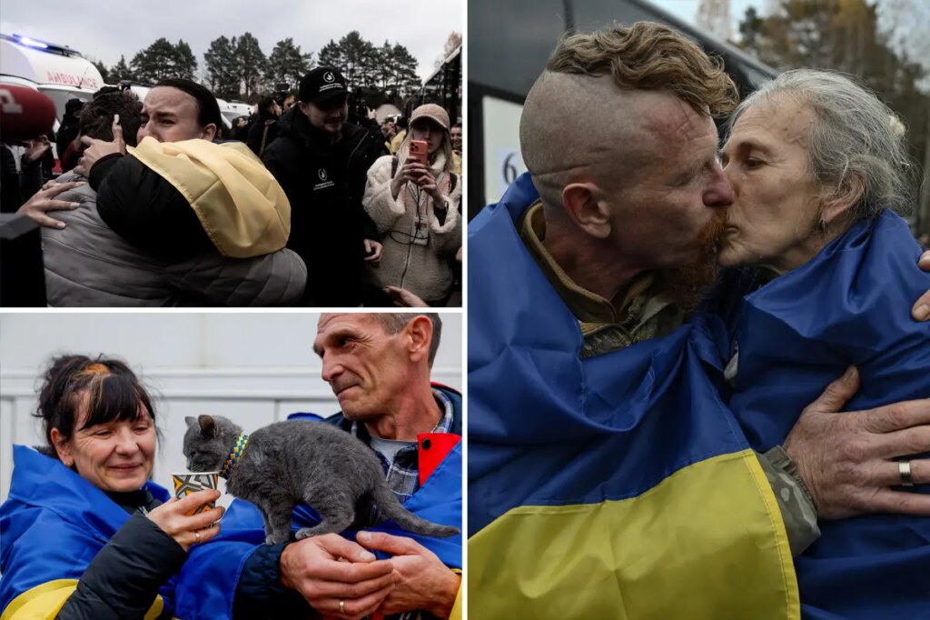 Major rescue operation sees evacuees reunite with family at Ukrainian-Belarusian border