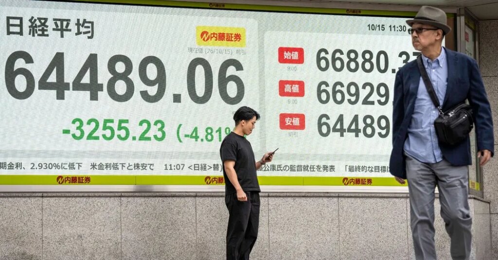 Tech Stocks Plunge as Doubts Over A.I. Spending Intensify