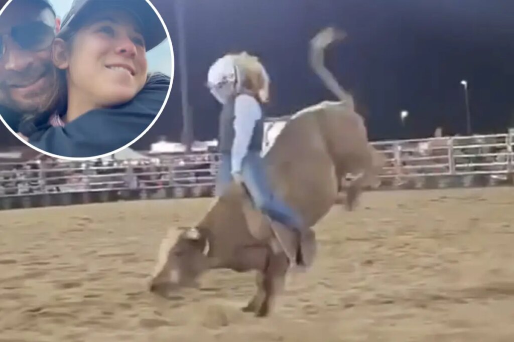 Chris Hemsworth celebrates as daughter India, 14, wins all-boy bull-riding competition