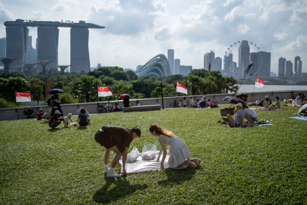 Singapore launches government dating app as birth rate plunges