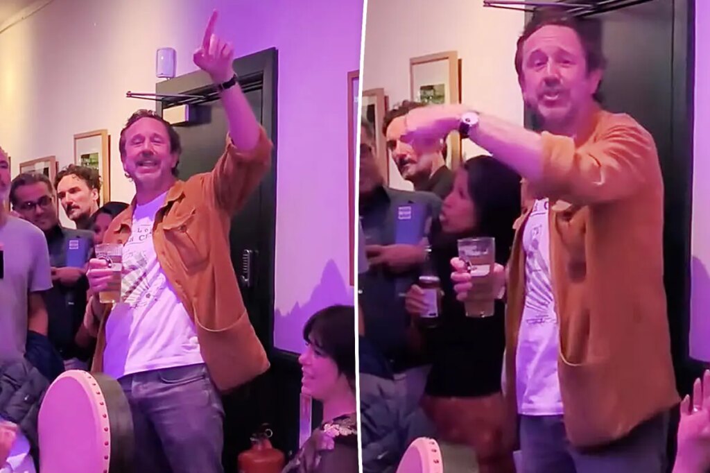 Hollywood star shocks fans as he sings along with live band in London pub
